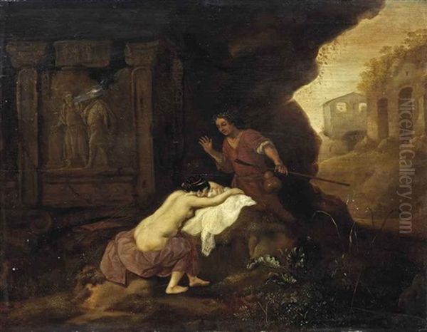 Cymon And Iphigenia Oil Painting by Francois Verwilt