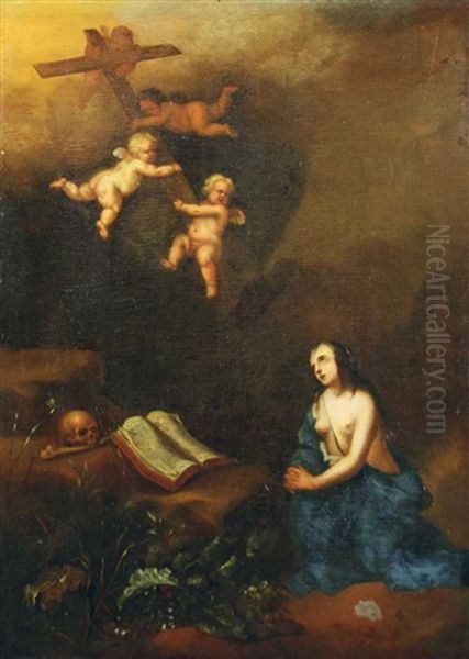 Die Bussende Maria Magdalena Oil Painting by Francois Verwilt