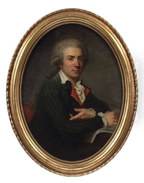 Portrait Presume Du Fils De L'artiste by Antoine Vestier