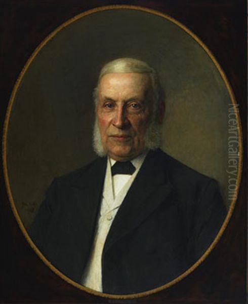 Portrait Of Paul Ernst Moes Oil Painting by Jan Pieter Veth