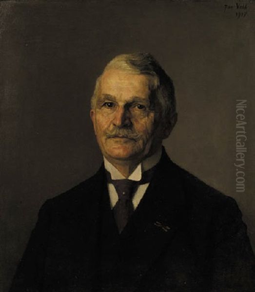 A Portrait Of Mr. Keller Oil Painting by Jan Pieter Veth