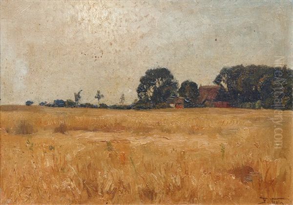 Landscapes In Holstein (pair) by Frederick Vezin