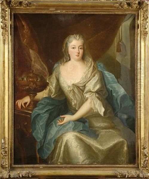 Portrait De Madame De Grignan Oil Painting by Louis Rene Vialy