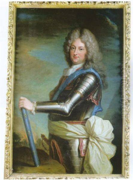 Portrait De Philippe D'orleans, Regent De France Oil Painting by Louis Rene Vialy