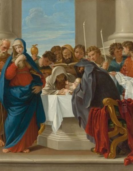 The Circumcision Oil Painting by Giovanni Maria Viani