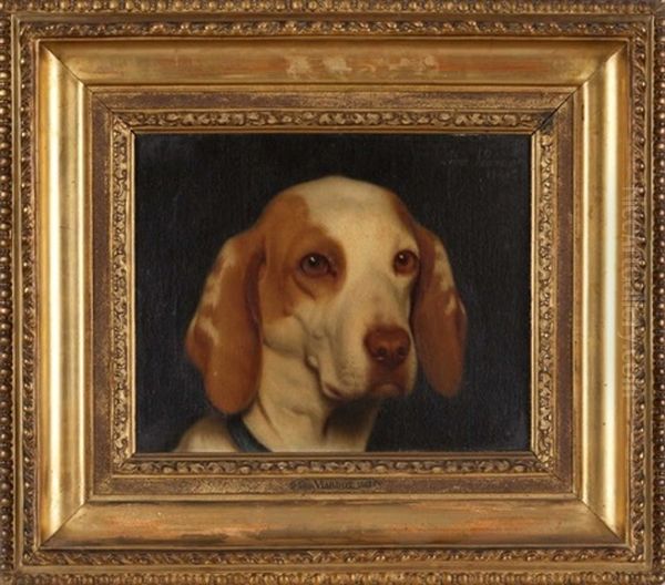 Chien De Chasse Oil Painting by Leon Viardot