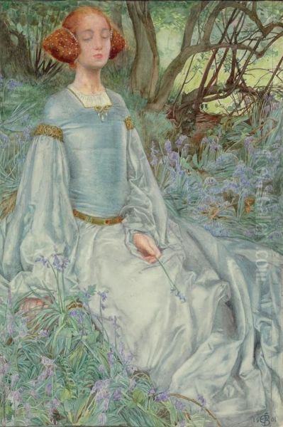 'in Springtime, The Only Pretty Ring Time When Birds Do Sing' From'as You Like It', Act V Oil Painting by Eleanor Fortescue Brickdale