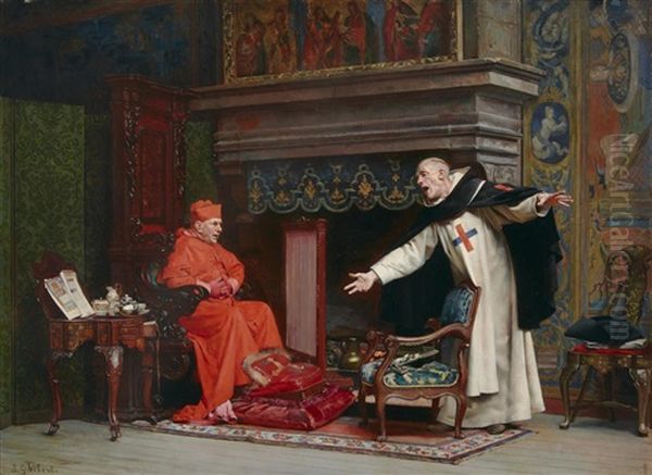 Le Choix D'un Predicateur (the Audition) Oil Painting by Jehan Georges Vibert