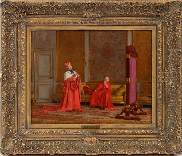 Cardinals Oil Painting by Jehan Georges Vibert