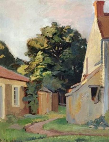 Coin De Ferme (gros Rouvre) Oil Painting by Pierre Eugene Vibert