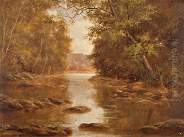 King's Pool, Gatineau Oil Painting by Henry Harold Vickers