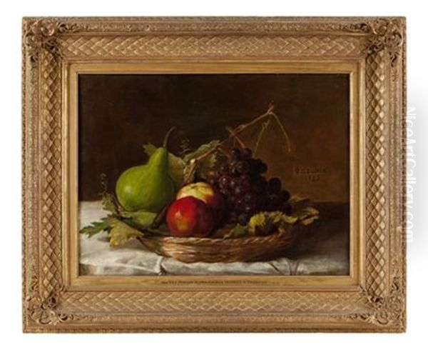 Still Life Of Fruit Oil Painting by  Victoria (Queen of Prussia)