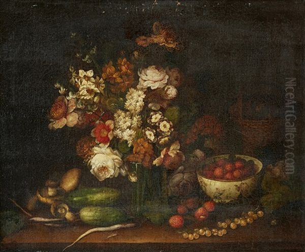 Still Life Oil Painting by Louis Vidal