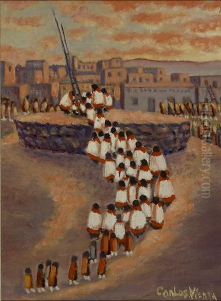 Going To Khifa Oil Painting by Carlos Vierra