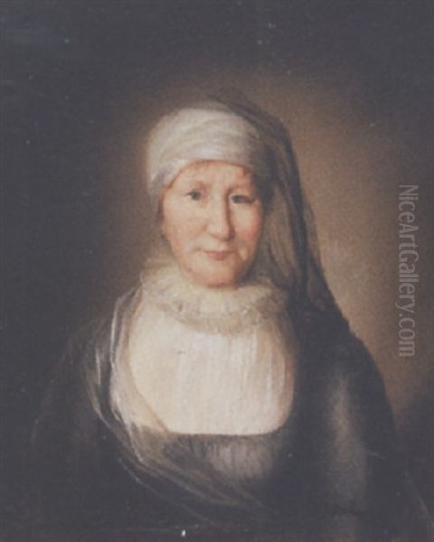 Portraet Af Christina Eleonora Louise Wiisberg F. Engelbrecht Oil Painting by Carl (John Charles Frederick) Viertel