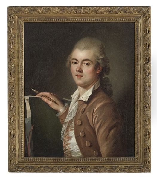 Portrait Of A Young Artist Oil Painting by Elisabeth Louise Vigee Le Brun