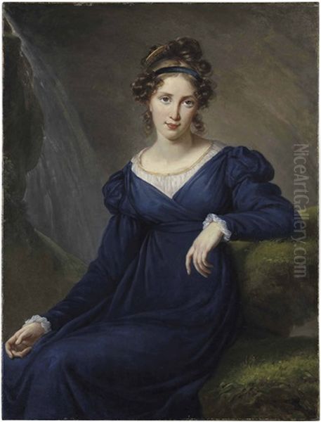 Portrait Of Tatyana Borisovna Potemkina (1797-1869), Three-quarter-length Oil Painting by Elisabeth Louise Vigee Le Brun