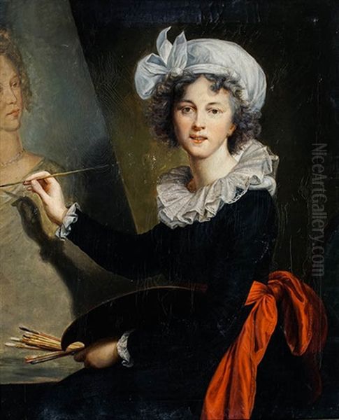 Self Portrait Oil Painting by Elisabeth Louise Vigee Le Brun