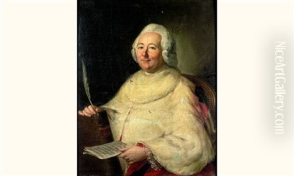 Portrait Du Docteur Antoine Louis (1723-1792) Oil Painting by Louis Vigee