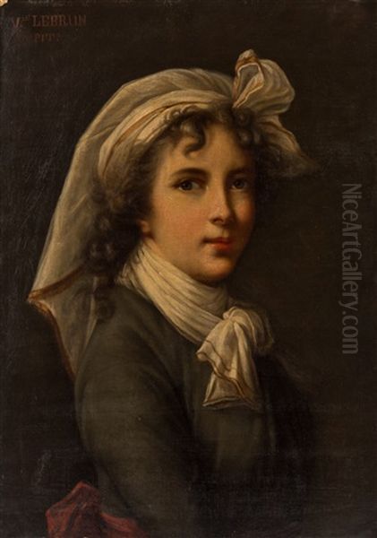 Self Portrait Oil Painting by Marie Elisabeth Louise Vigee-Lebrun