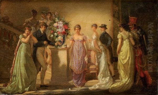 Le Bal De L'imperatrice Oil Painting by Jean Louis Victor Viger du Vigneau