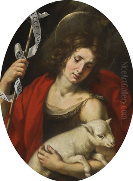 Saint John The Baptist Oil Painting by Jacopo Vignali