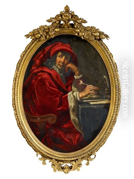 Portrait Of A Gonfaloniere Oil Painting by Jacopo Vignali