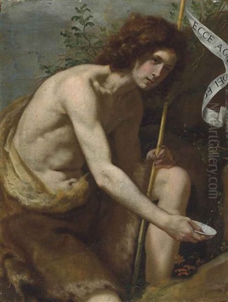 Saint John The Baptist Oil Painting by Jacopo Vignali