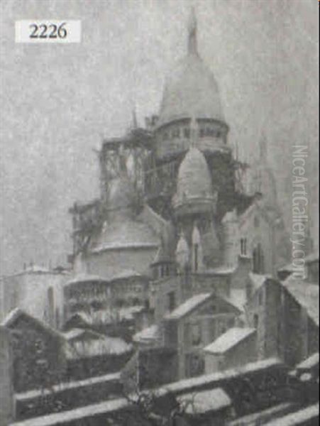 Sacre-coeur, Montmartre Oil Painting by Henri Vignet