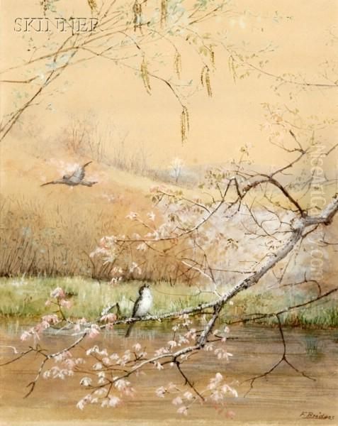 First Signs Of Spring Oil Painting by Fidelia Bridges