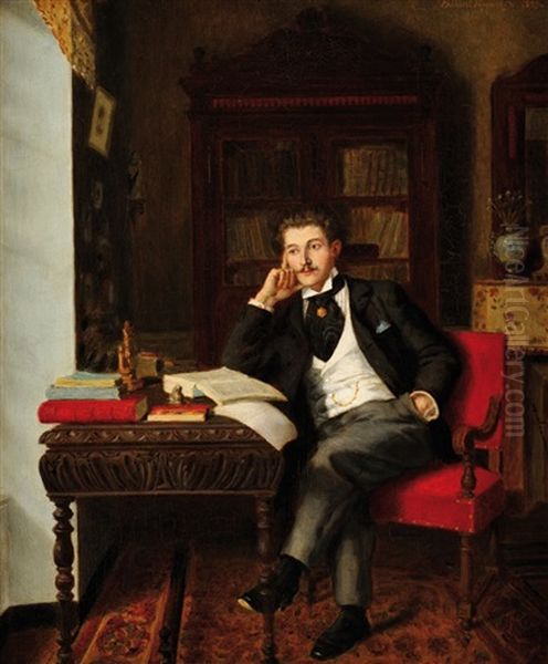 Portrait Presume De Marcel Proust Dans Son Interieur by Phlibert Vigoureux