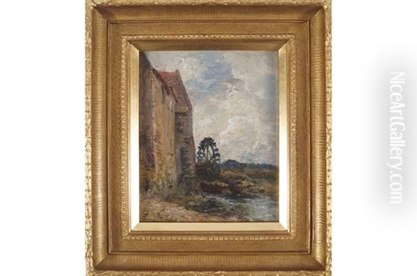 The Watermill Oil Painting by Georges Villain