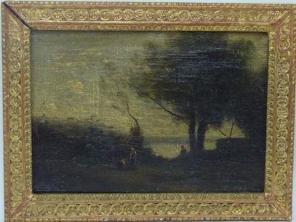 Paysage Anime Oil Painting by Adolphe De Villers