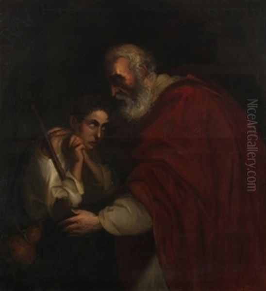 Regreso Del Hijo Prodigo Oil Painting by Ricardo de Villodas de la Torre