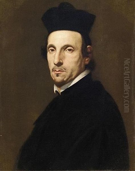 Ritratto Di Prelato Oil Painting by Carlo Vimercati