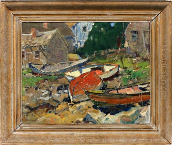 Rockport Mass Oil Painting by Harry Aiken Vincent