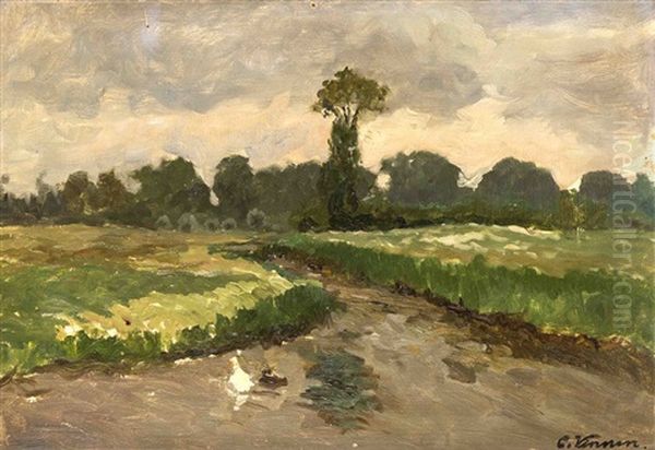 Landschaft Oil Painting by Carl Vinnen