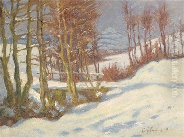 Winterlandschaft Oil Painting by Carl Vinnen