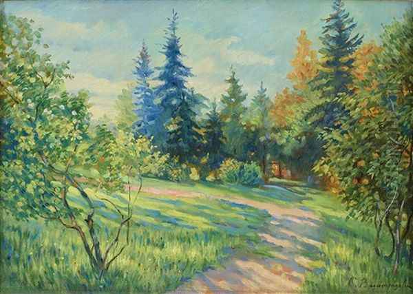 Landscape Oil Painting by Sergei Arsenievich Vinogradov