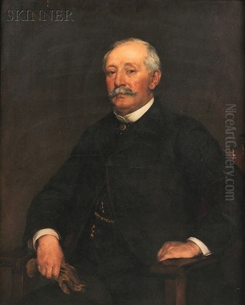 Portrait Of Augustus Flagg Oil Painting by Frederick Porter Vinton