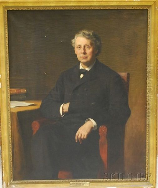 Portrait Of A Gentleman, Identified As The Honorable William Gaston Oil Painting by Frederick Porter Vinton