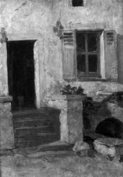 Sketch Of A Doorway Oil Painting by Frederick Porter Vinton