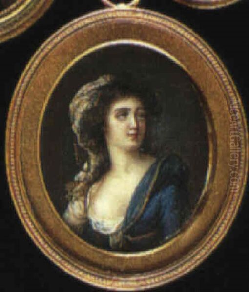 Portrait Of A Lady Oil Painting by Pierre Noel Violet