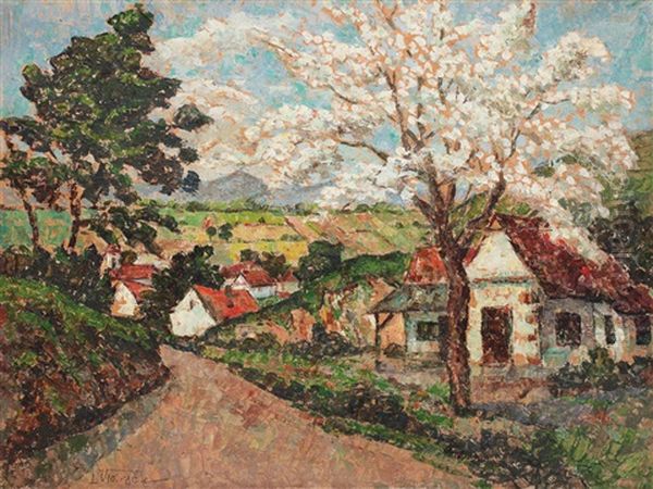 Spring Oil Painting by Leon Viorescu