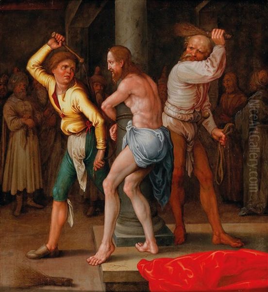 The Flagellation Oil Painting by Georg Vischer