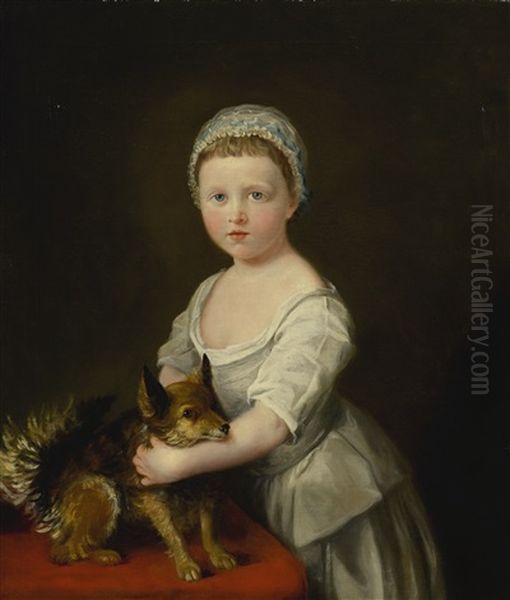 Portrait Of Maria, Later Marchioness Of Hereford, When A Child Oil Painting by Francois Xavier Vispre