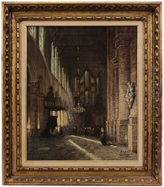 Cathedral Interior by Adrian Nicholaas Visser