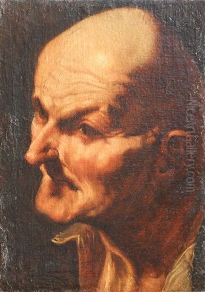 Visage D'homme Oil Painting by Filippo Vitale