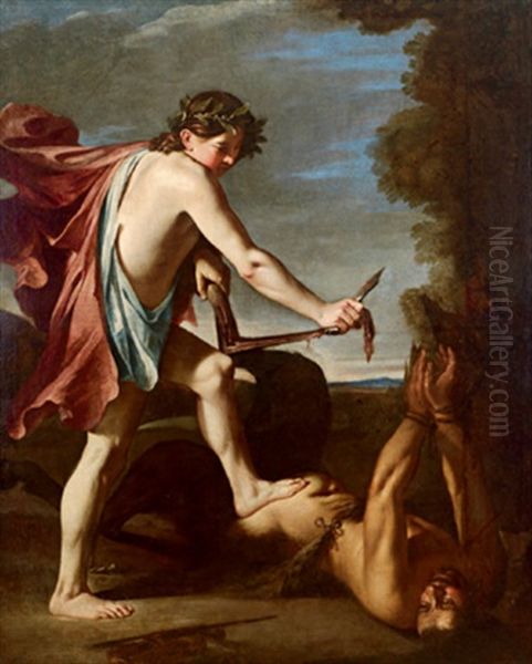 Die Schindung Des Marsyas Oil Painting by Filippo Vitale