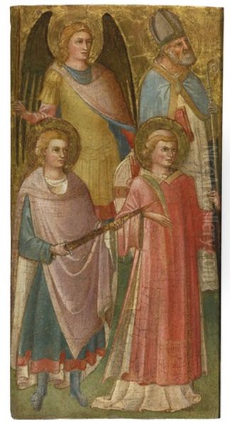 Four Saints Oil Painting by Francesco D'Antonio Da Viterbo